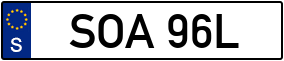 Trailer License Plate